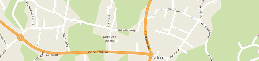 Mappa della impresa parrocchia san vigilio a CALCO