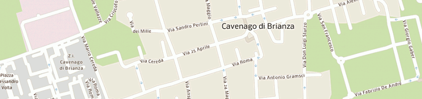 Mappa della impresa starlite srl a CAVENAGO DI BRIANZA