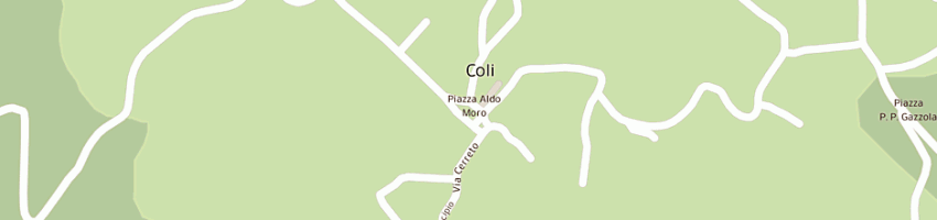 Mappa della impresa peveri luciano a COLI