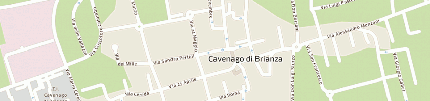 Mappa della impresa puntocasa cavenago sas di riga gianpaolo e c a CAVENAGO DI BRIANZA