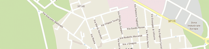 Mappa della impresa pravettoni gianfranco a LODI VECCHIO