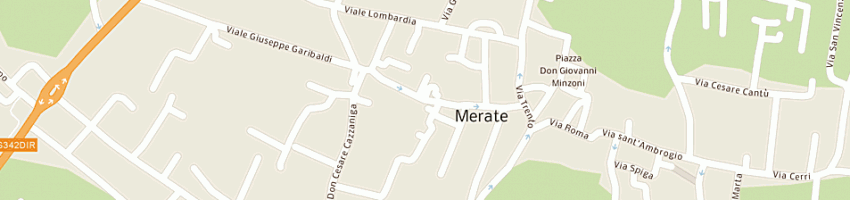 Mappa della impresa scuole medie manzoni a MERATE