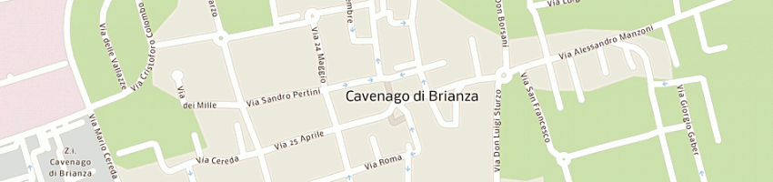 Mappa della impresa b e b bar tandem a CAVENAGO DI BRIANZA