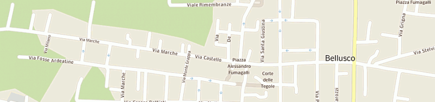 Mappa della impresa agenzia generale ina - assitalia monza bbr assicurazioni srl a BELLUSCO