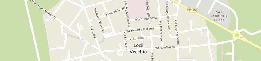 Mappa della impresa di nardo giacomo a LODI VECCHIO