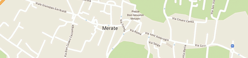 Mappa della impresa belvedere sas di trisoglio giovanni e c a MERATE