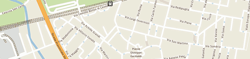 Mappa della impresa unicredit banca spa a MELZO