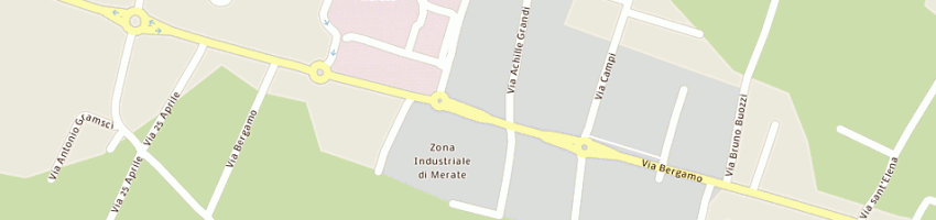 Mappa della impresa bar la fonte del panino a MERATE