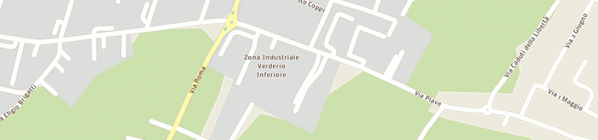 Mappa della impresa linea azzurra srl a VERDERIO INFERIORE