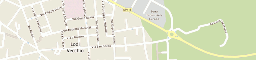 Mappa della impresa zanelotti mario a LODI VECCHIO