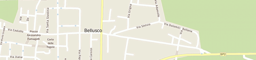 Mappa della impresa pavanello adriano a BELLUSCO