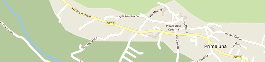 Mappa della impresa carrozzeria valsassinese a PRIMALUNA
