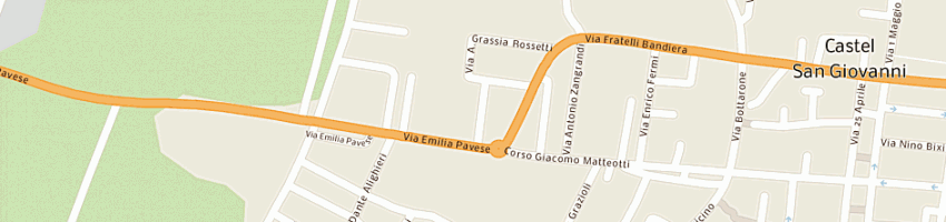 Mappa della impresa centro fisiokinesiterapico abrancher a CASTEL SAN GIOVANNI