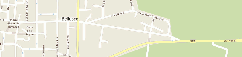 Mappa della impresa crea srl a BELLUSCO