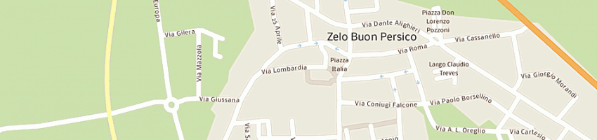 Mappa della impresa fainicase a ZELO BUON PERSICO