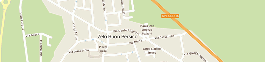 Mappa della impresa tecnozoo impianti srl a ZELO BUON PERSICO