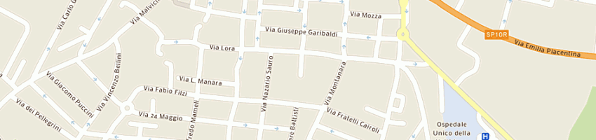 Mappa della impresa carabinieri a CASTEL SAN GIOVANNI