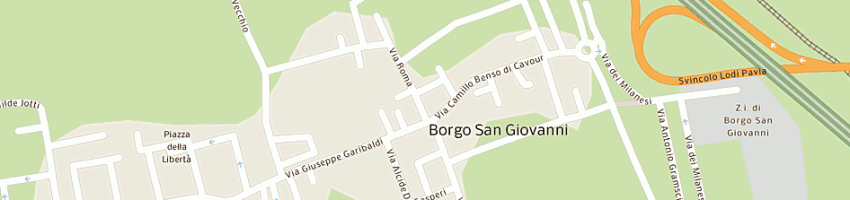 Mappa della impresa belloni paolo a BORGO SAN GIOVANNI