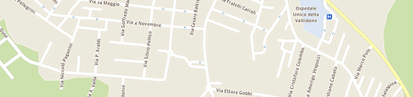 Mappa della impresa tipografia emiliana a CASTEL SAN GIOVANNI