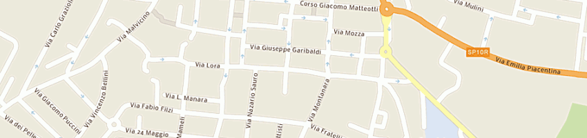 Mappa della impresa centro sociale ricreativo culturale a CASTEL SAN GIOVANNI