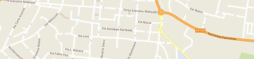 Mappa della impresa nina snc di marchesini valentina irene lara e pernigotti cristiano a PIACENZA