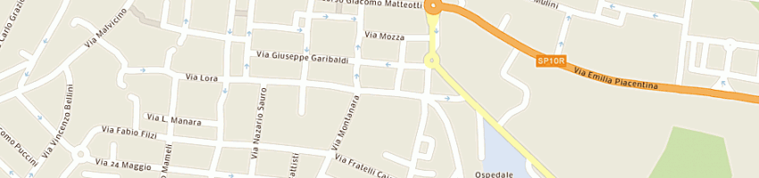 Mappa della impresa bar al viale a CASTEL SAN GIOVANNI