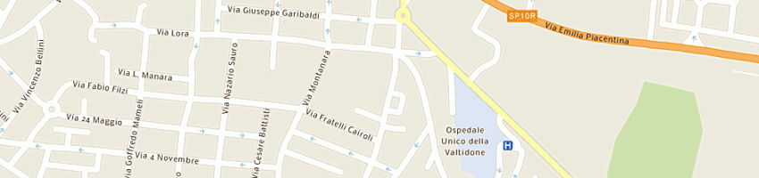 Mappa della impresa guasconi giuseppe a CASTEL SAN GIOVANNI