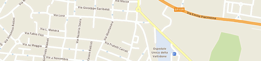 Mappa della impresa pozzi corrado a CASTEL SAN GIOVANNI