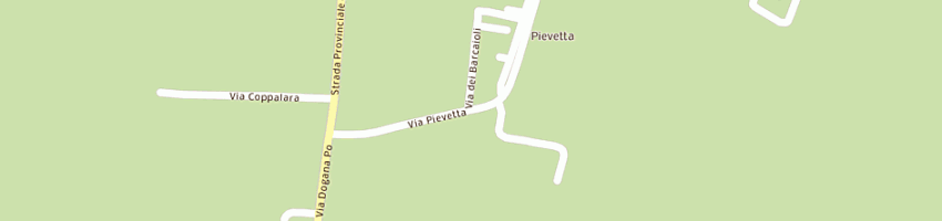 Mappa della impresa trattoria il pescatore a CASTEL SAN GIOVANNI