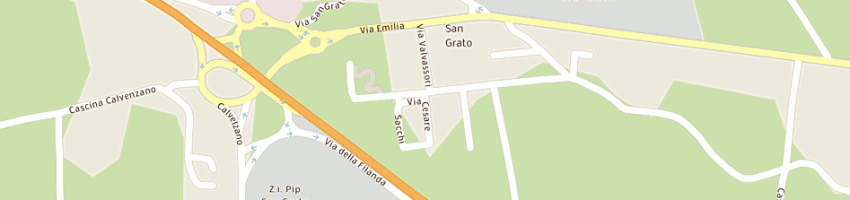 Mappa della impresa rizzi sas di rizzi luigi e c a LODI
