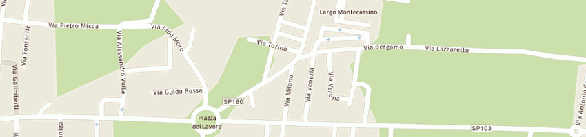 Mappa della impresa bar flora snc di brambilla loredana e c a POZZUOLO MARTESANA