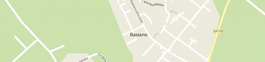 Mappa della impresa perego maurizio a BASIANO