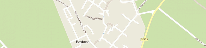 Mappa della impresa vigano' romano a BASIANO