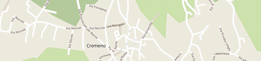 Mappa della impresa pizzeria al terrazzone di colombo giulio e c (sas) a CREMENO