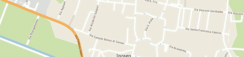 Mappa della impresa comune di inzago scuola media a INZAGO