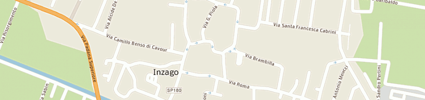 Mappa della impresa pizzeria simpaty di manicone fabio a INZAGO