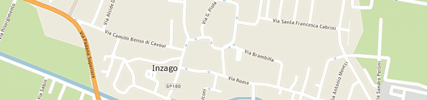 Mappa della impresa riva francesco a INZAGO