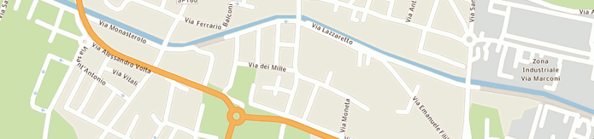 Mappa della impresa motta giuseppe a INZAGO