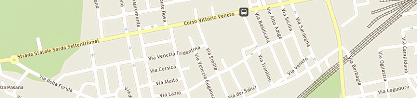 Mappa della impresa studio tecnico geometra antonio pinna a OLBIA
