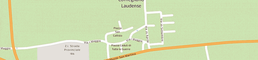Mappa della impresa bar trattoria codognino a CORNEGLIANO LAUDENSE