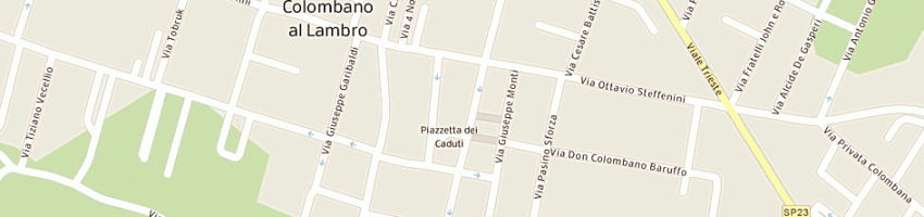 Mappa della impresa steffenini andrea a SAN COLOMBANO AL LAMBRO