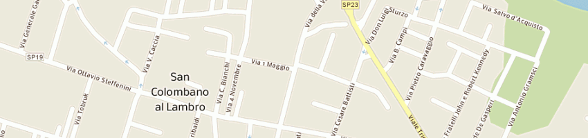 Mappa della impresa vignati giuseppe a SAN COLOMBANO AL LAMBRO