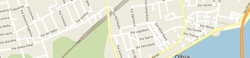 Mappa della impresa michela sas di gildo bolognesi e c a OLBIA