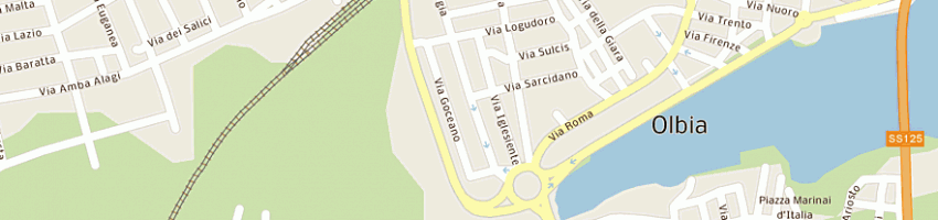 Mappa della impresa tuttocolor di spano michele a OLBIA