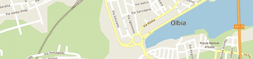 Mappa della impresa ferramenta nautica di giua antonio e fabio snc a OLBIA