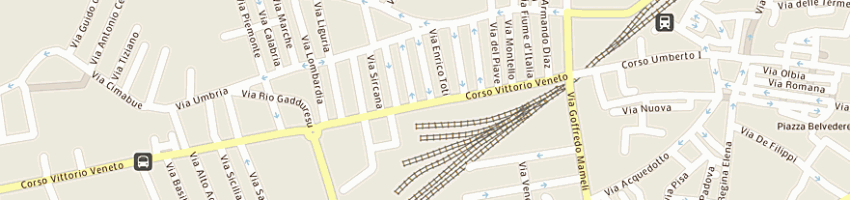 Mappa della impresa favuzzi gomme di favuzzi rag andrea a OLBIA