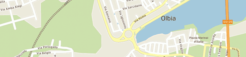 Mappa della impresa addis peppino a OLBIA