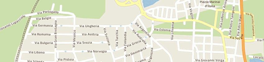Mappa della impresa codias colomba a OLBIA