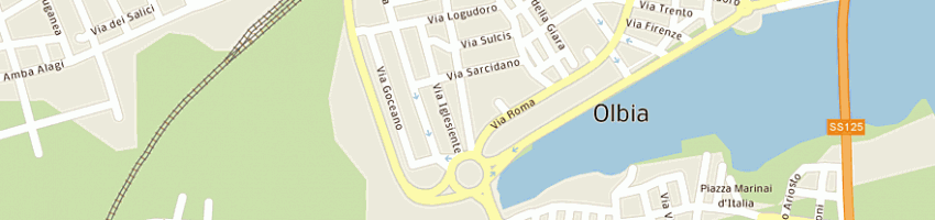 Mappa della impresa canu viviana a OLBIA