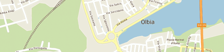 Mappa della impresa centro estetico le gemme snc di gavina asara e c a OLBIA